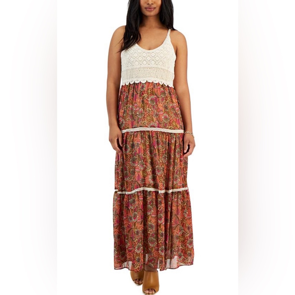 Taylor Crochet Top Maxi Boho Dress